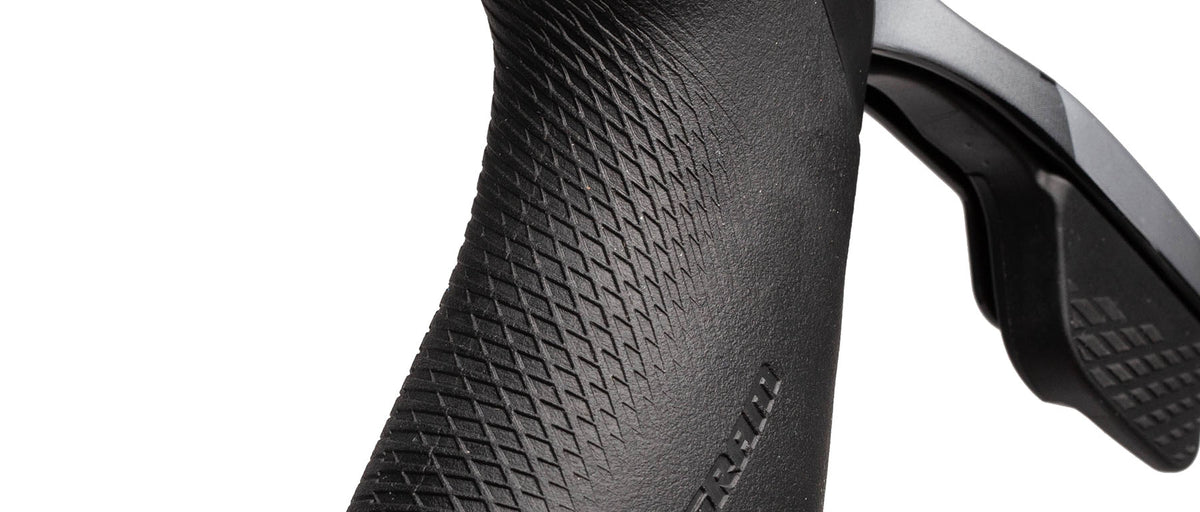 SRAM Force eTap AXS D1 12-speed right shifter in matte black with textured grip