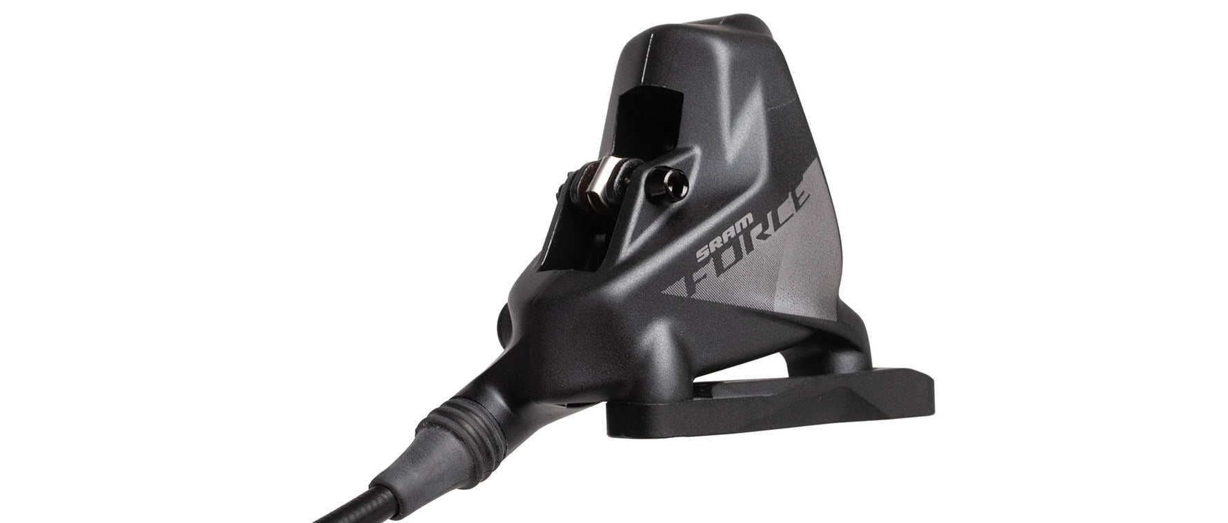 SRAM Force eTap AXS left shifter in black with professional studio lighting