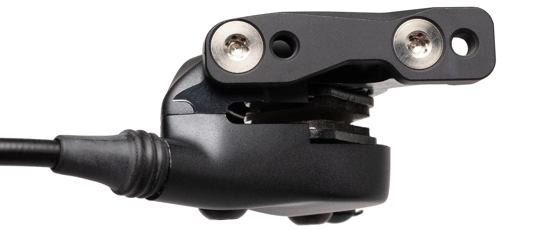SRAM Force eTap AXS left shifter in black with cable connection