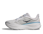 Hoka Bondi 9 men's running shoe in stardust grey with white sole