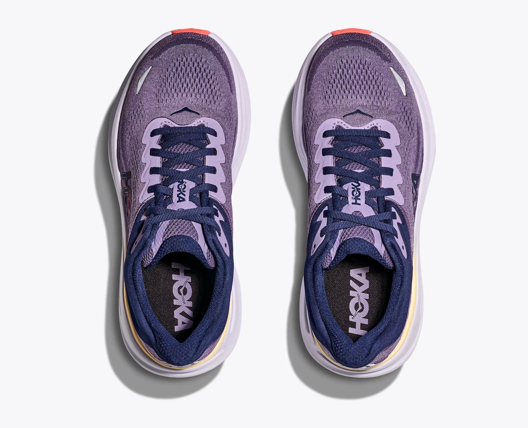 Hoka Bondi 9 women's running shoes in berry jam purple colorway