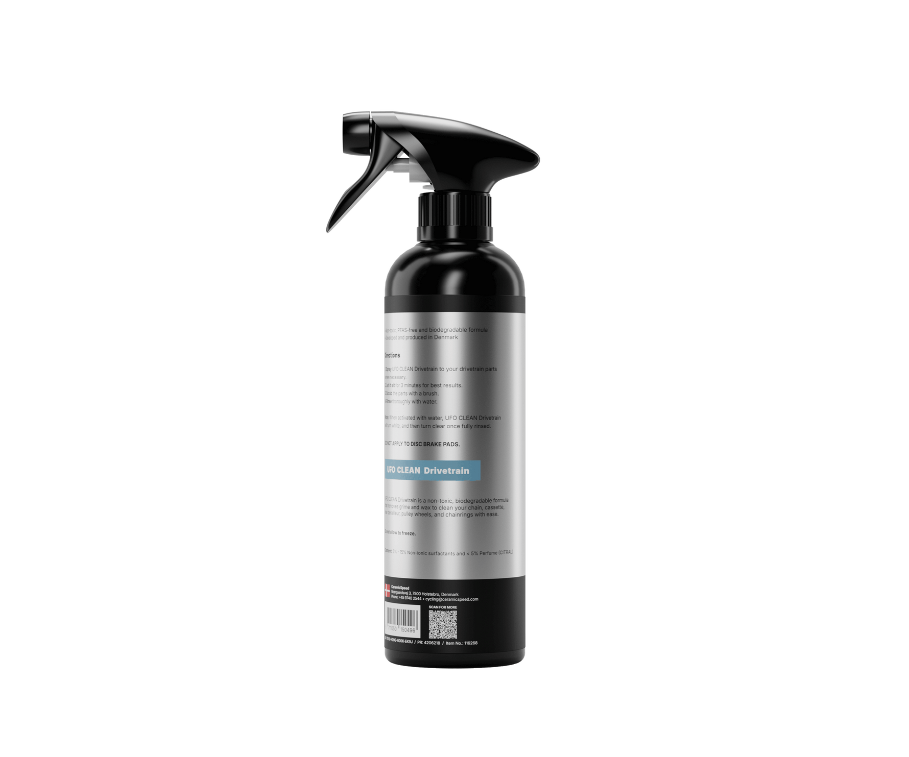CeramicSpeed UFO Clean Drivetrain 500ml spray bottle with trigger nozzle