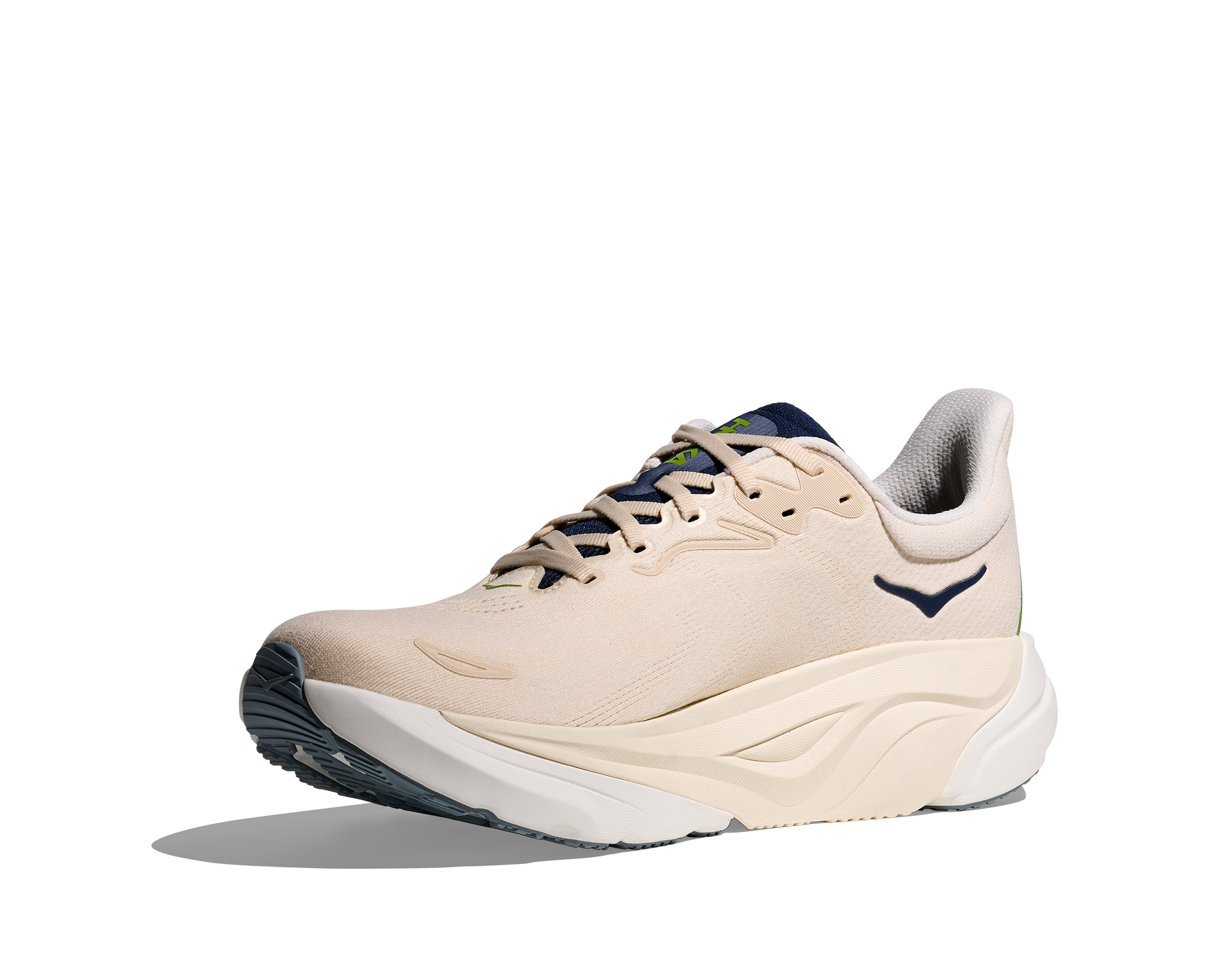 Hoka Arahi 8 men's running shoe in alabaster and birch colorway