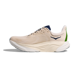 Hoka Arahi 8 men's running shoe in alabaster birch colorway with clean studio background