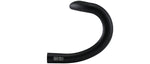 Black Specialized Expert Alloy Shallow Bend bicycle handlebars on white background