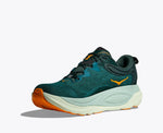 Hoka Gaviota 6 men's running shoe in teal green with orange details