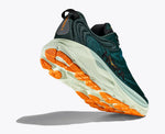 Hoka Gaviota 6 men's running shoe in bay leaf teal with orange sole