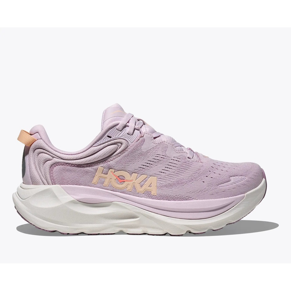 Hoka Gaviota 6 women's running shoe in lilac cream and fragrant lilac colorway