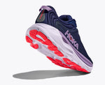 Hoka Gaviota 6 women's running shoe in navy blue with purple accents
