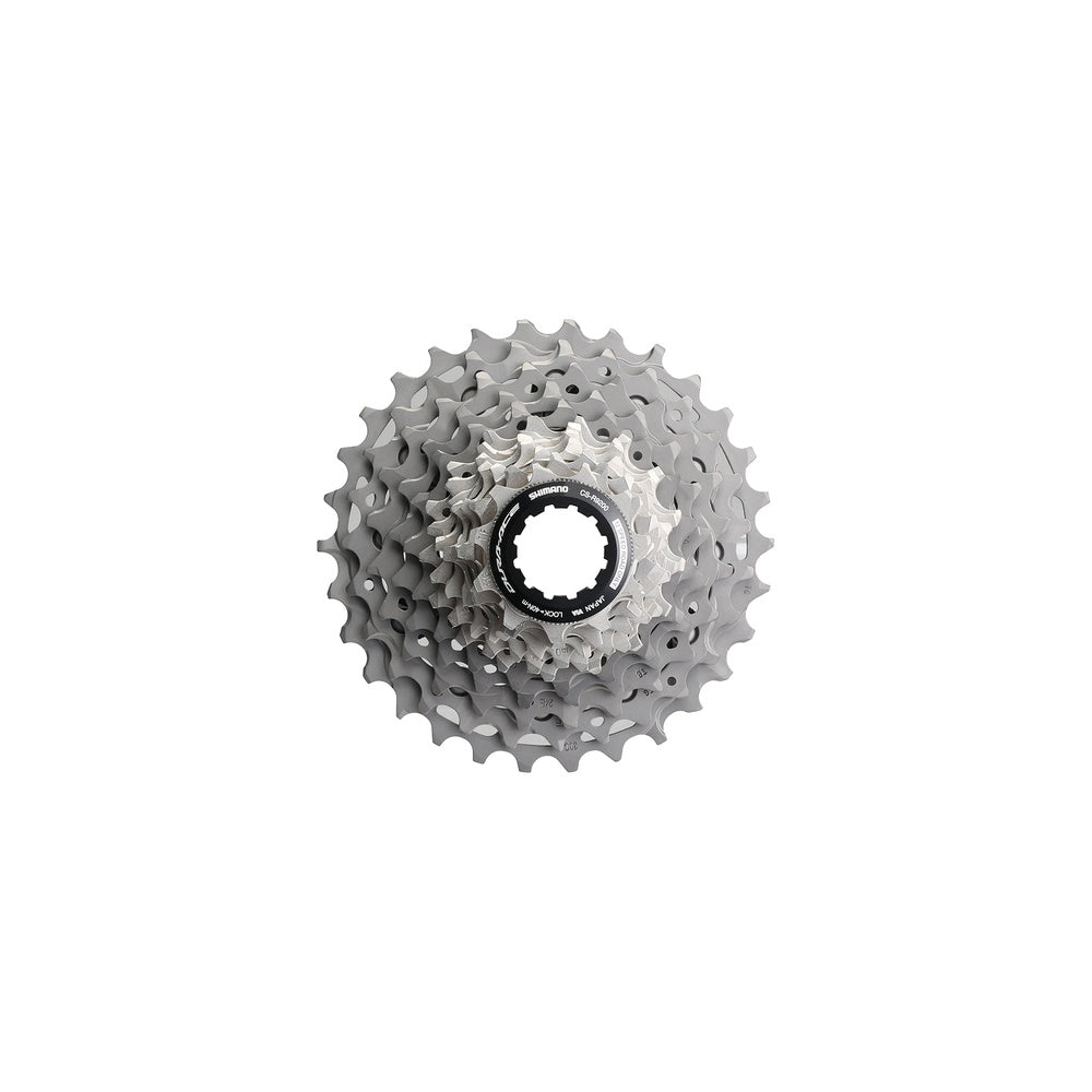 Shimano Dura-Ace CS-R9200 12-speed cassette with 34T sprocket in silver metallic finish