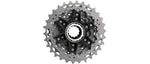 Shimano Dura-Ace CS-R9200 12-speed cassette with silver sprockets and black carrier