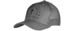 Specialized New Era Stoke Trucker Hat in charcoal gray with mesh back panels