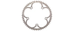 Campagnolo silver chainring with 5-bolt pattern and toothed outer edge