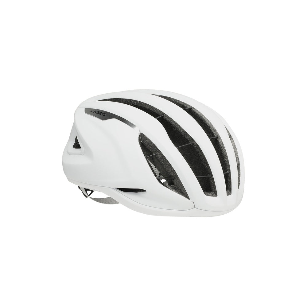 Specialized S-Works Prevail 3 road cycling helmet in matte white with ventilation channels