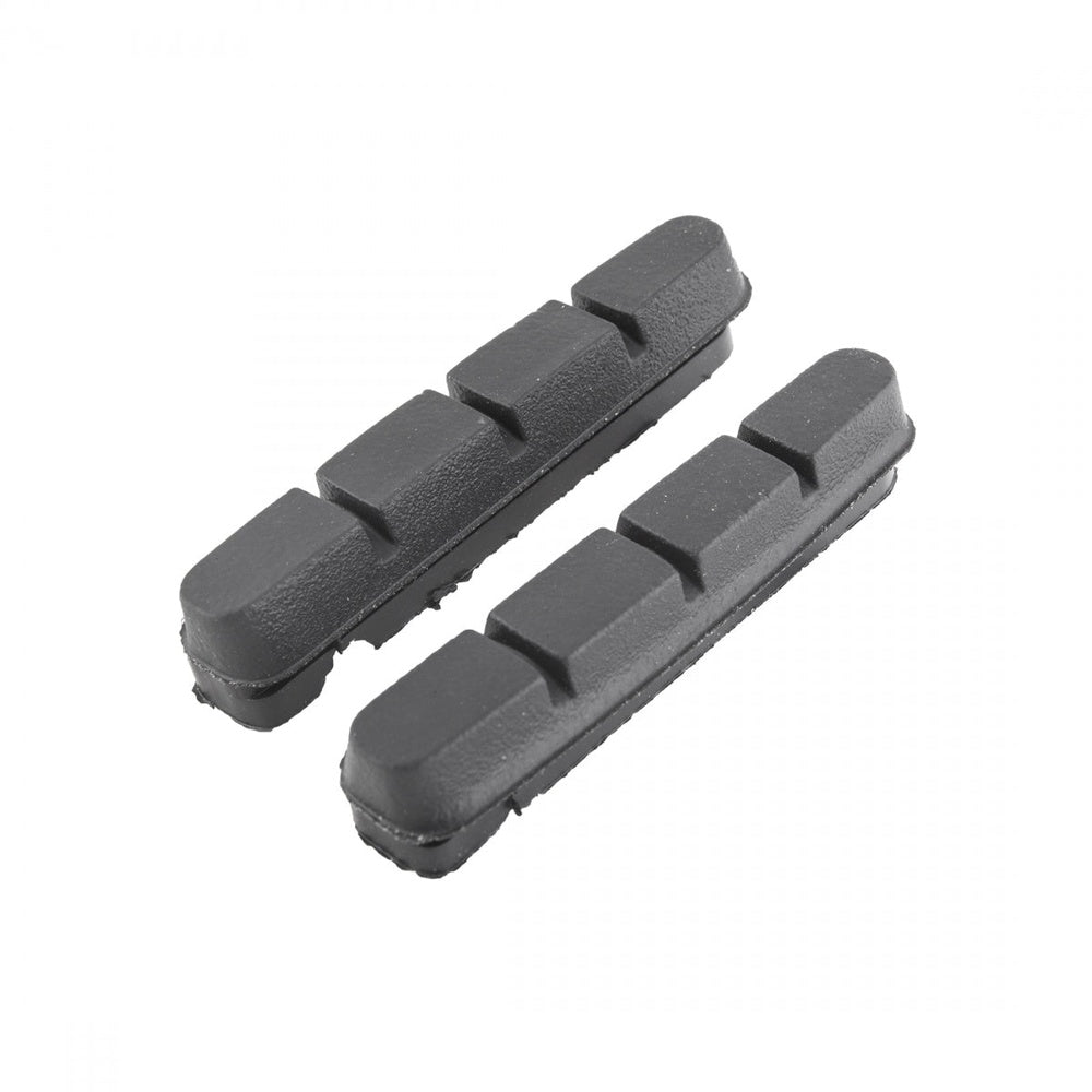 Clarks black bicycle brake pad inserts with grooved surface design