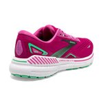 Brooks Adrenaline GTS 23 women's running shoe in pink and fuchsia colorway
