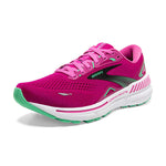Brooks Adrenaline GTS 23 women's running shoe in pink and black colorway