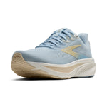 Brooks Ghost 17 women's running shoe in Skyway blue with coconut and sand midsole