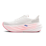 Brooks Glycerin Max women's running shoe in white with pink midsole