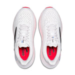 Brooks Glycerin Max women's running shoes in white with black swoosh and pink accents