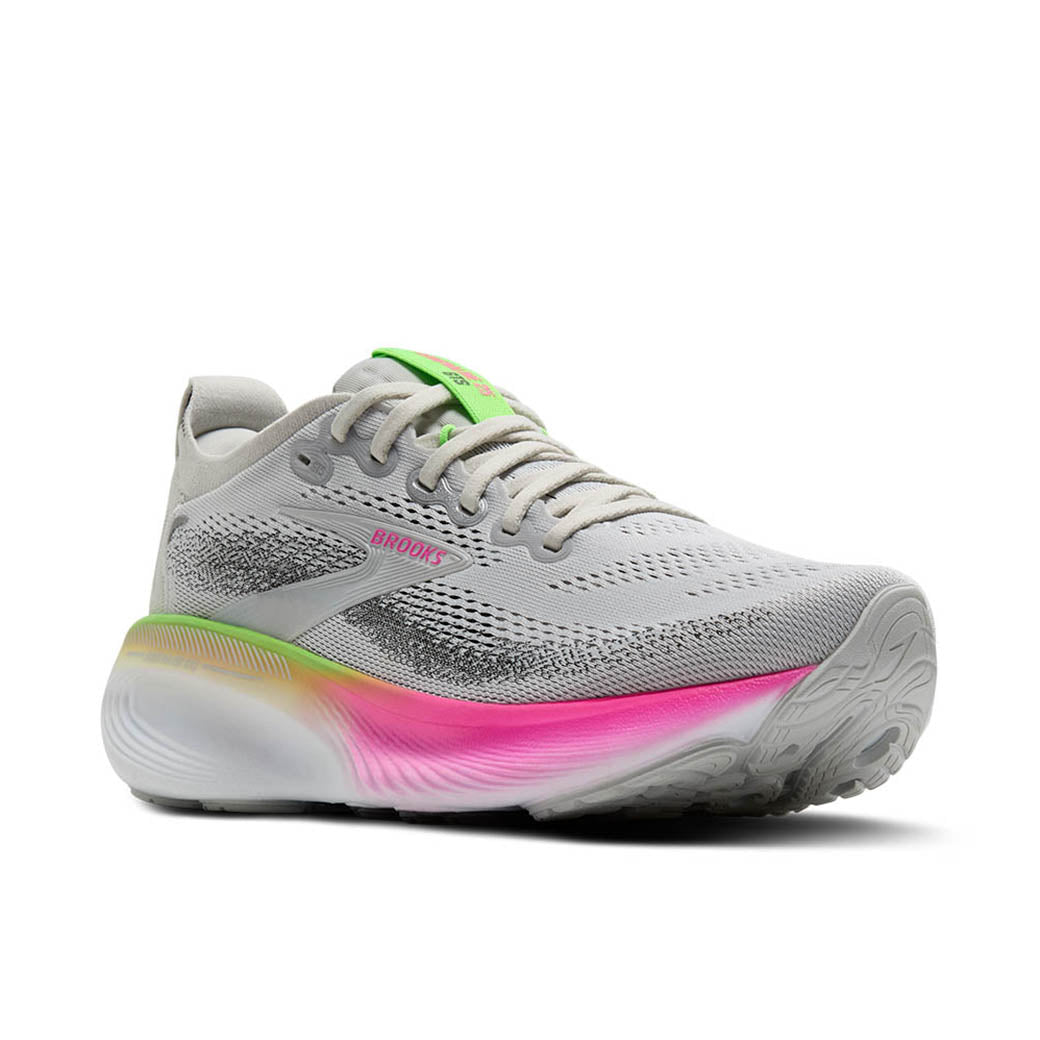Brooks Adrenaline GTS 25 Women's Running Shoe in Oyster Pink Green Colorway