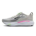 Brooks Adrenaline GTS 25 Women's Running Shoe in Oyster/Pink/Green colorway