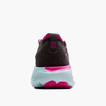 Brooks Adrenaline GTS 25 women's running shoe in black with cyber pink and iced aqua accents