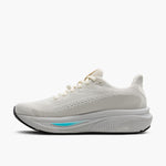 Brooks Ghost 17 GTX women's running shoe in coconut/oyster colorway with blue accent