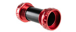 CeramicSpeed red threaded bottom bracket with black ceramic bearing sleeve for Italian Shimano road bikes