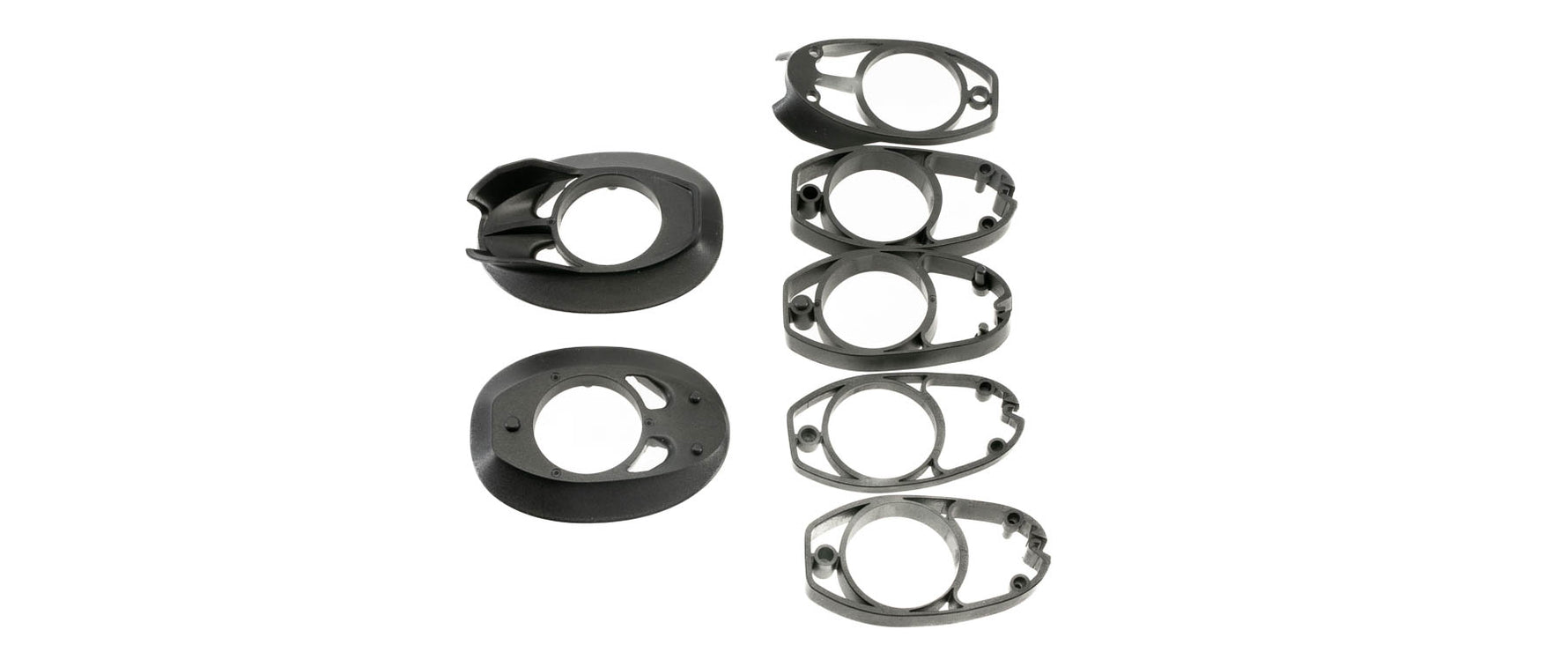 Specialized bicycle headset spacers and stem components in black finish