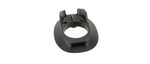 Black Specialized bicycle headset top cover component on white background