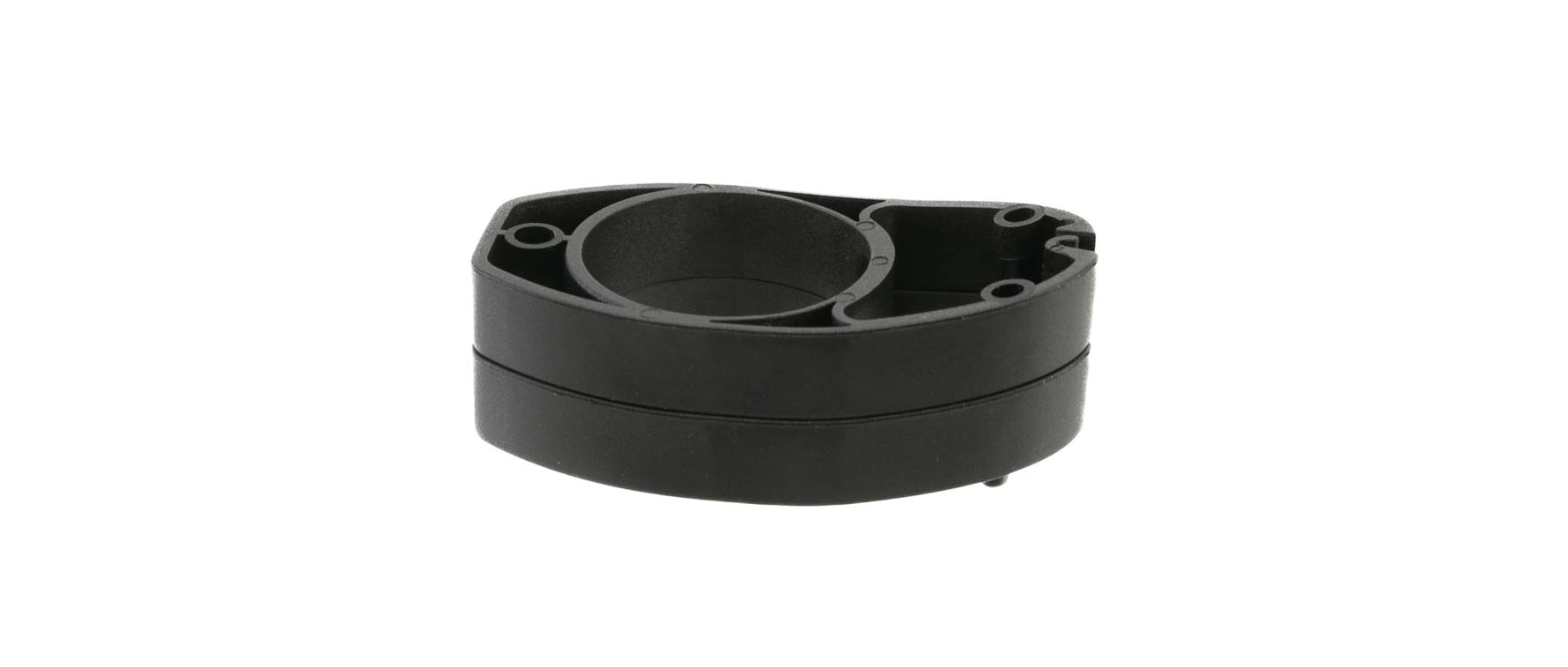 Black Specialized headset top cover and spacers for bicycle stem assembly