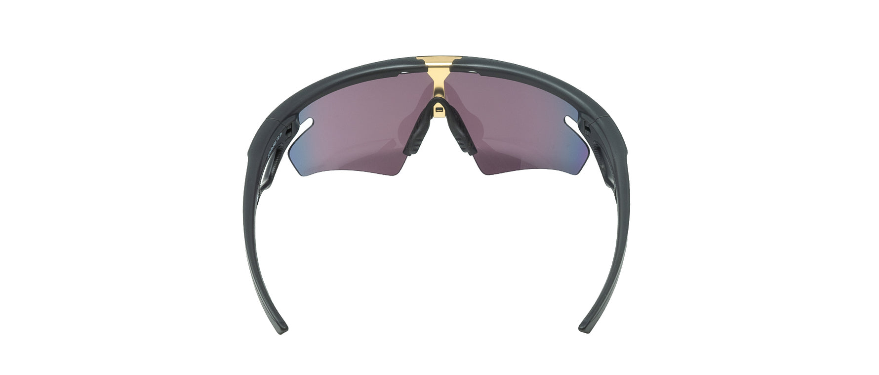 Oakley Sphaera sunglasses in matte carbon black frame with purple-tinted Prizm lenses