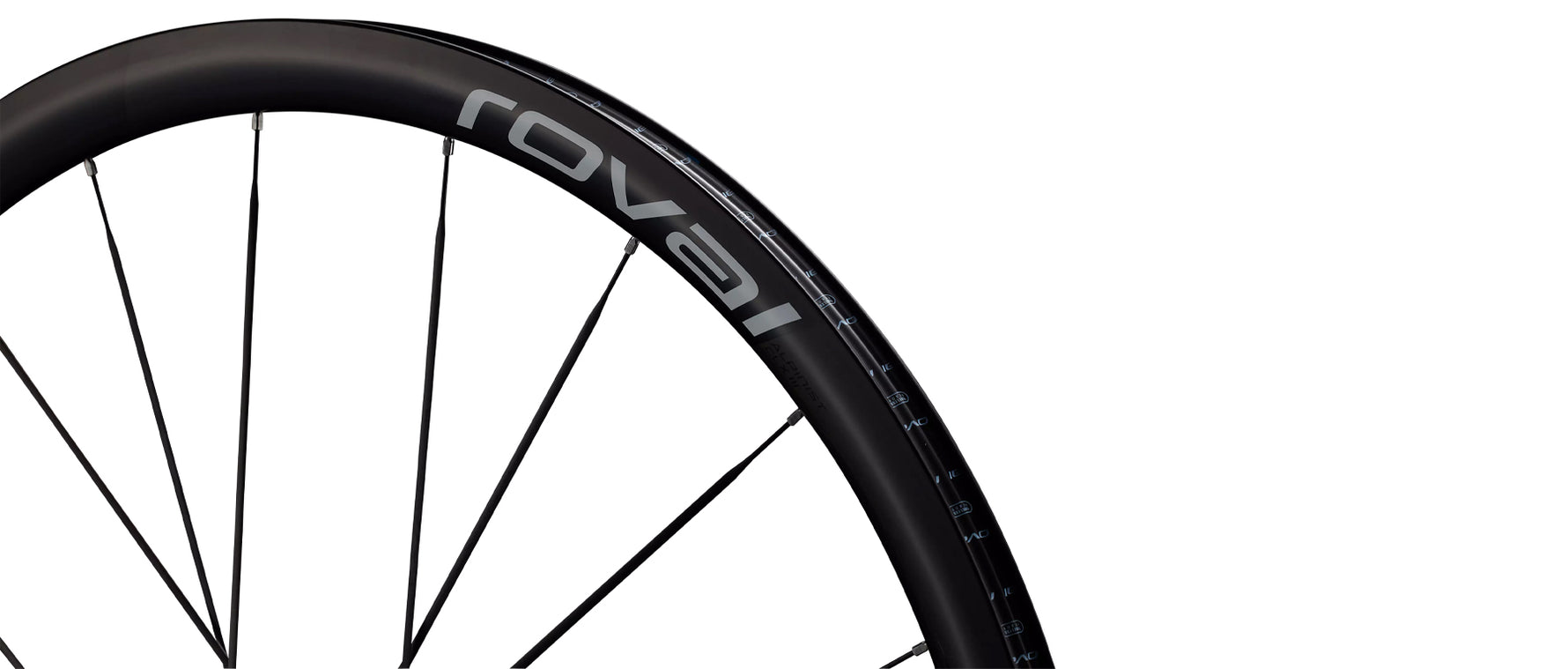 Specialized Roval Alpinist CLX III carbon fiber bicycle wheel with black spokes