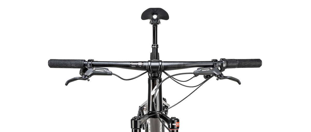 Specialized Epic 9 Expert mountain bike front view showing handlebar and cockpit components
