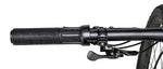 Close-up of Specialized Epic 9 Expert handlebar grip with RockShox suspension lockout lever on black mountain bike
