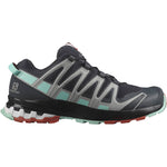 Salomon XA Pro 3D v8 women's trail running shoe in ebony with mint accents