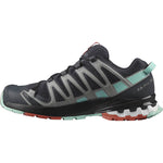 Salomon XA Pro 3D v8 Women's trail running shoe in Ebony/Yucca/Mecca Orange colorway
