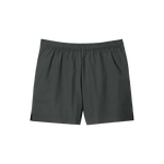 On 5 inch Core Shorts for men in eclipse dark gray color