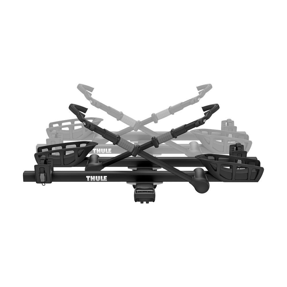 Thule T2 Pro XT 2 bike rack add-on in black with professional studio lighting