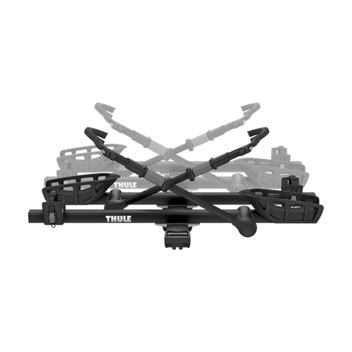 Thule T2 Pro XT 2 bike rack add-on in black with adjustable arms