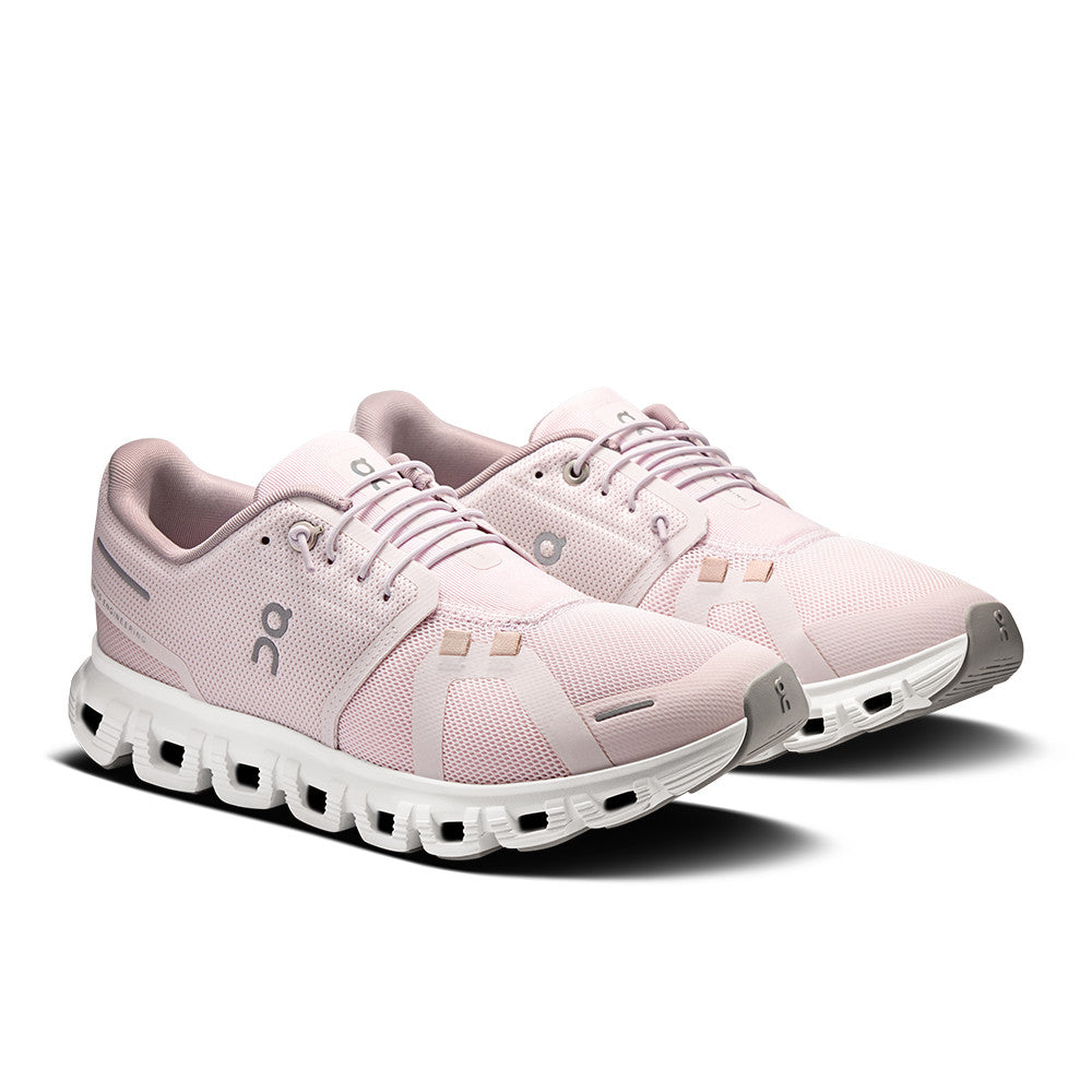 On Cloud 6 women's running shoes in orchid pink with signature cloud sole technology