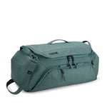 Thule Roundtrip Bike Duffel 55L in hazy green with multiple compartments and straps