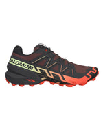 Salomon Speedcross 6 trail running shoe in burgundy and orange colorway