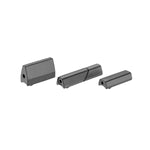 Giant D-Fuse Seatpost Di2 Internal Battery Holder set in matte black, three components shown