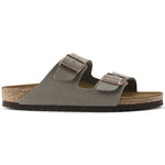 Birkenstock Arizona sandal in stone color with two adjustable buckle straps