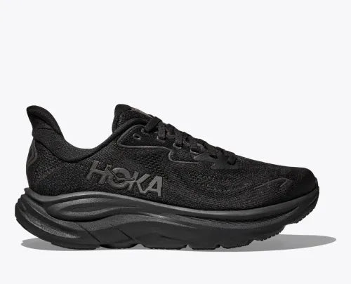 Hoka Clifton 10 Women's running shoe in all black colorway