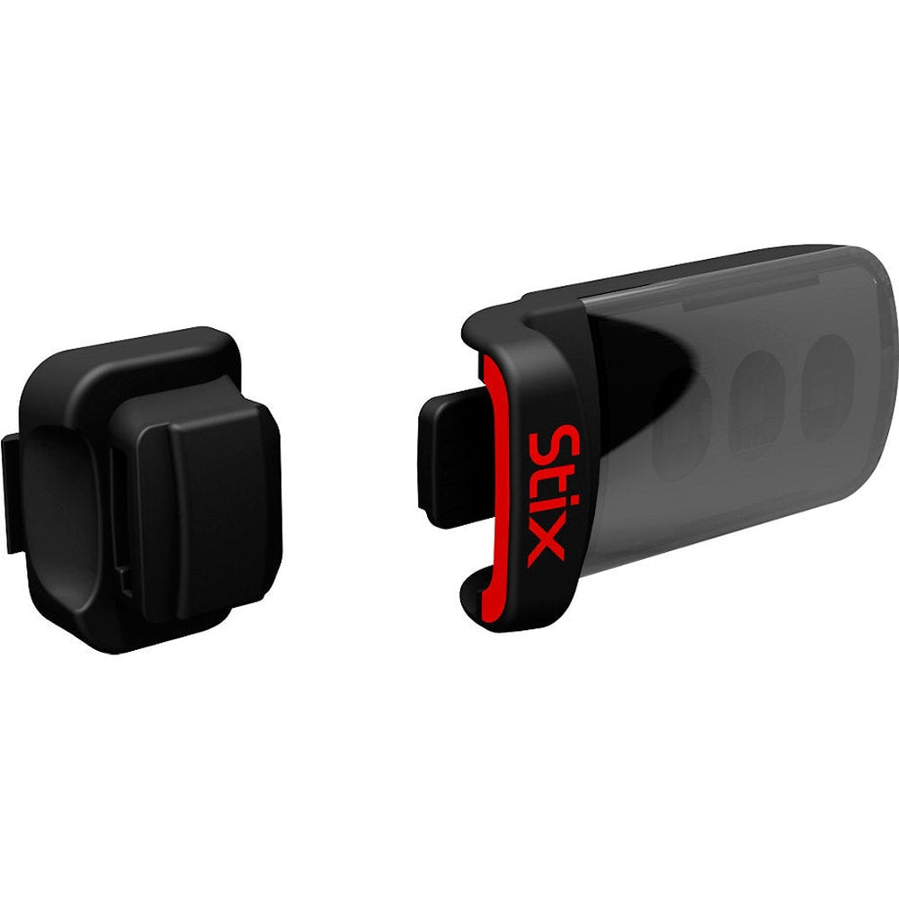Specialized STIX breakaway remote clip mount in black with red details