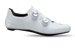 Specialized S-Works Torch cycling shoes in white with dual BOA dials