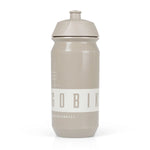 Gobik water bottle in overland beige color with white logo band